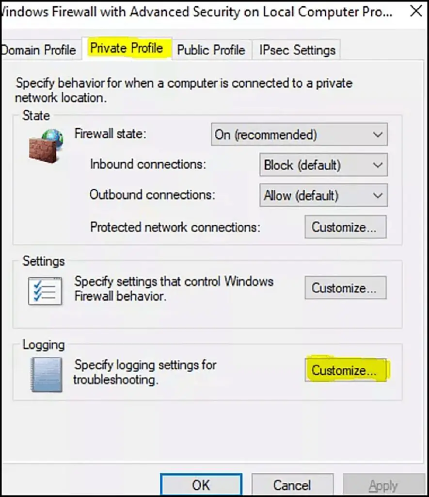 أهمية ودور سجلات جدار الحماية