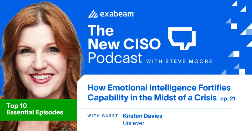 The New CISO Podcast Episode 21: How Emotional Intelligence Fortifies Capability in the Midst of a Crisis