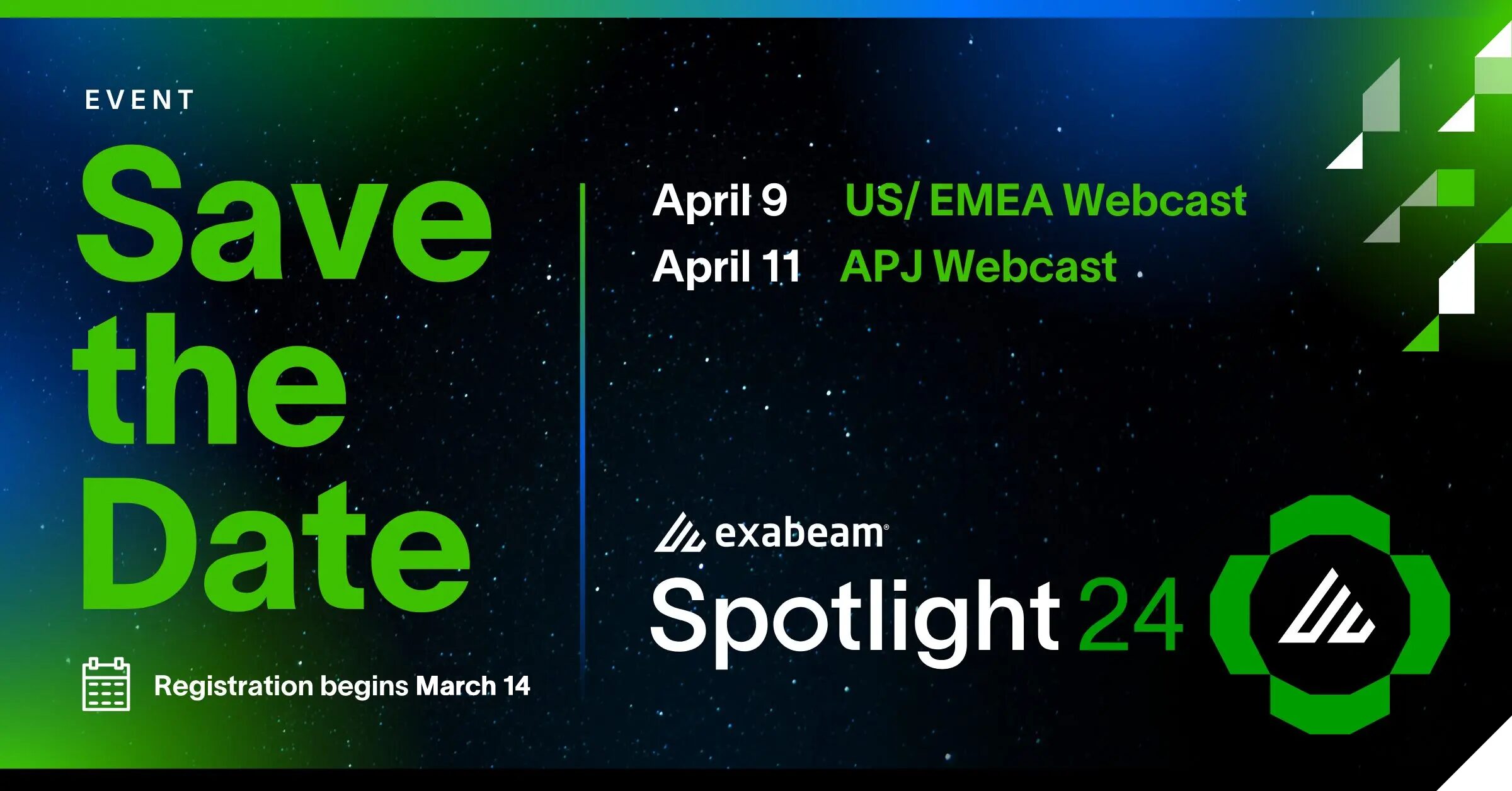 Save The Date! Exabeam Spotlight24 Global Webcast Registration Opens March 14