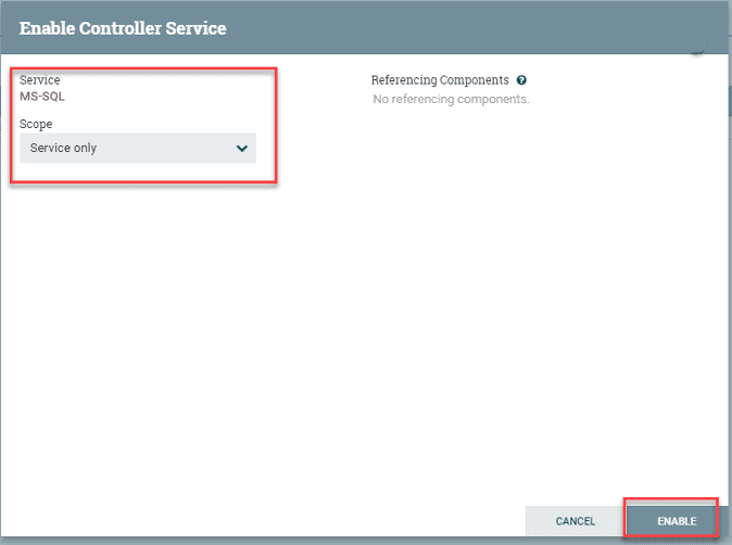 Figure 11: Enable the controller service.