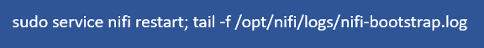 Figure 6: Restarting NiFi.