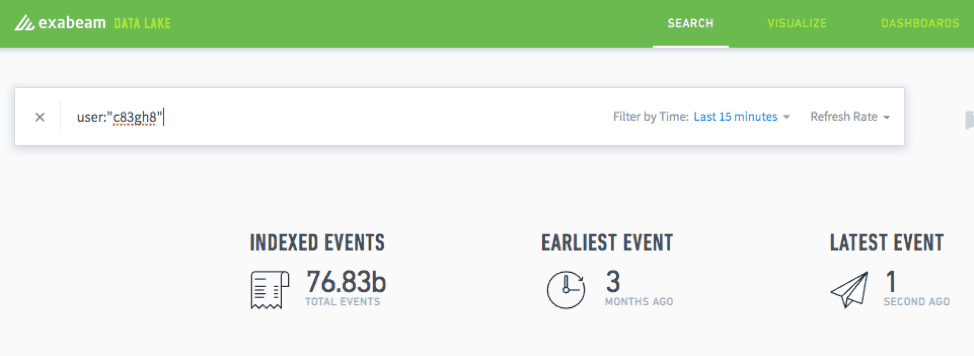 Figure 3: When querying an alphanumeric string, add quotes to the string to narrow the search.