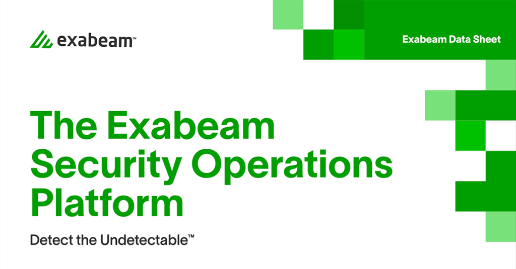 The Exabeam Security Operations Platform