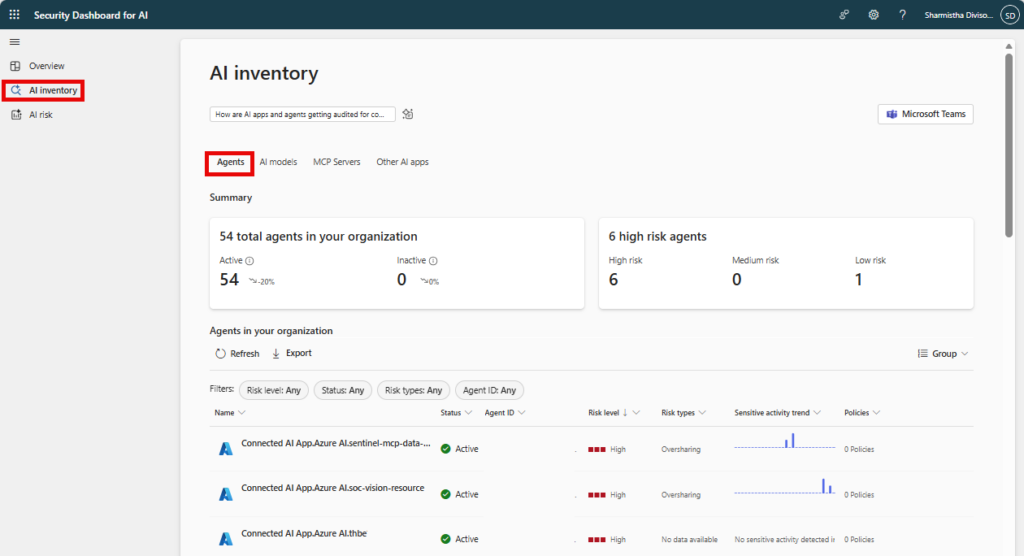 Microsoft Security Dashboard