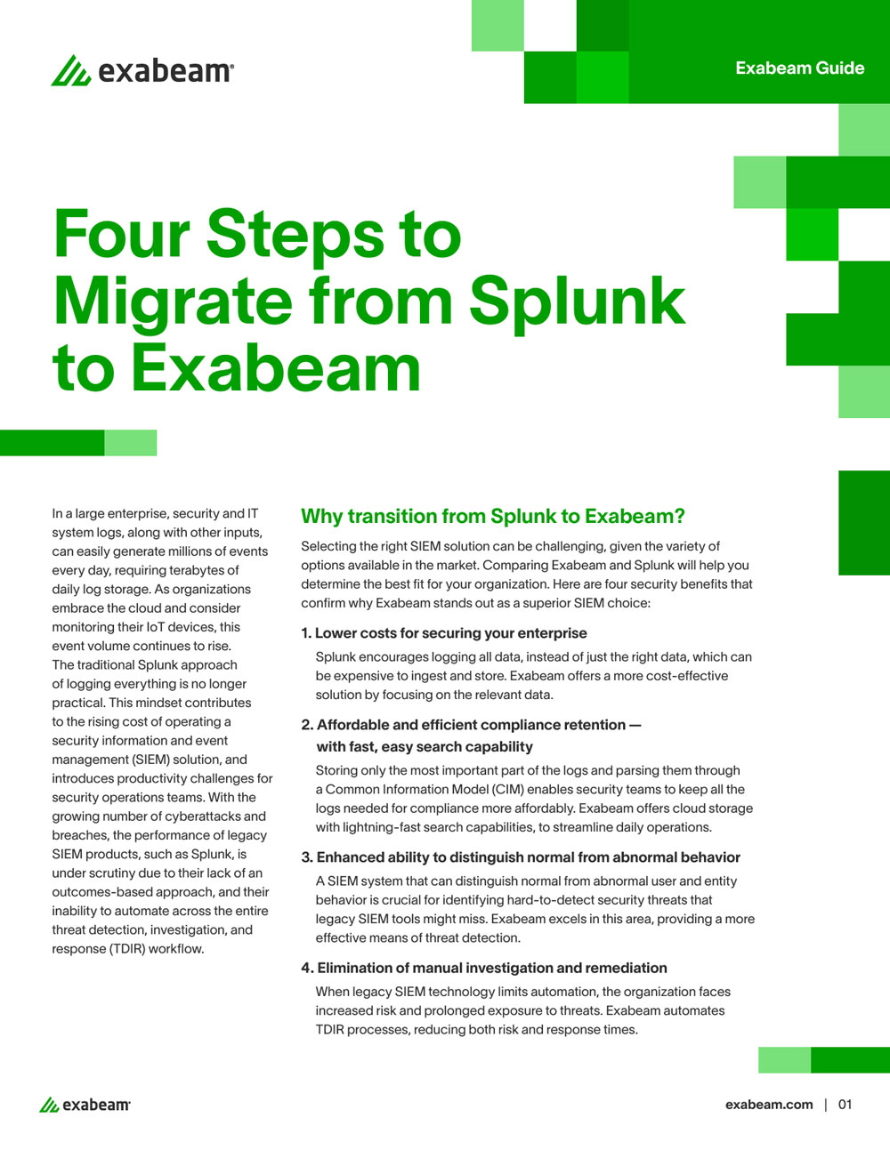 Four Steps to Migrate from Splunk to Exabeam | Exabeam