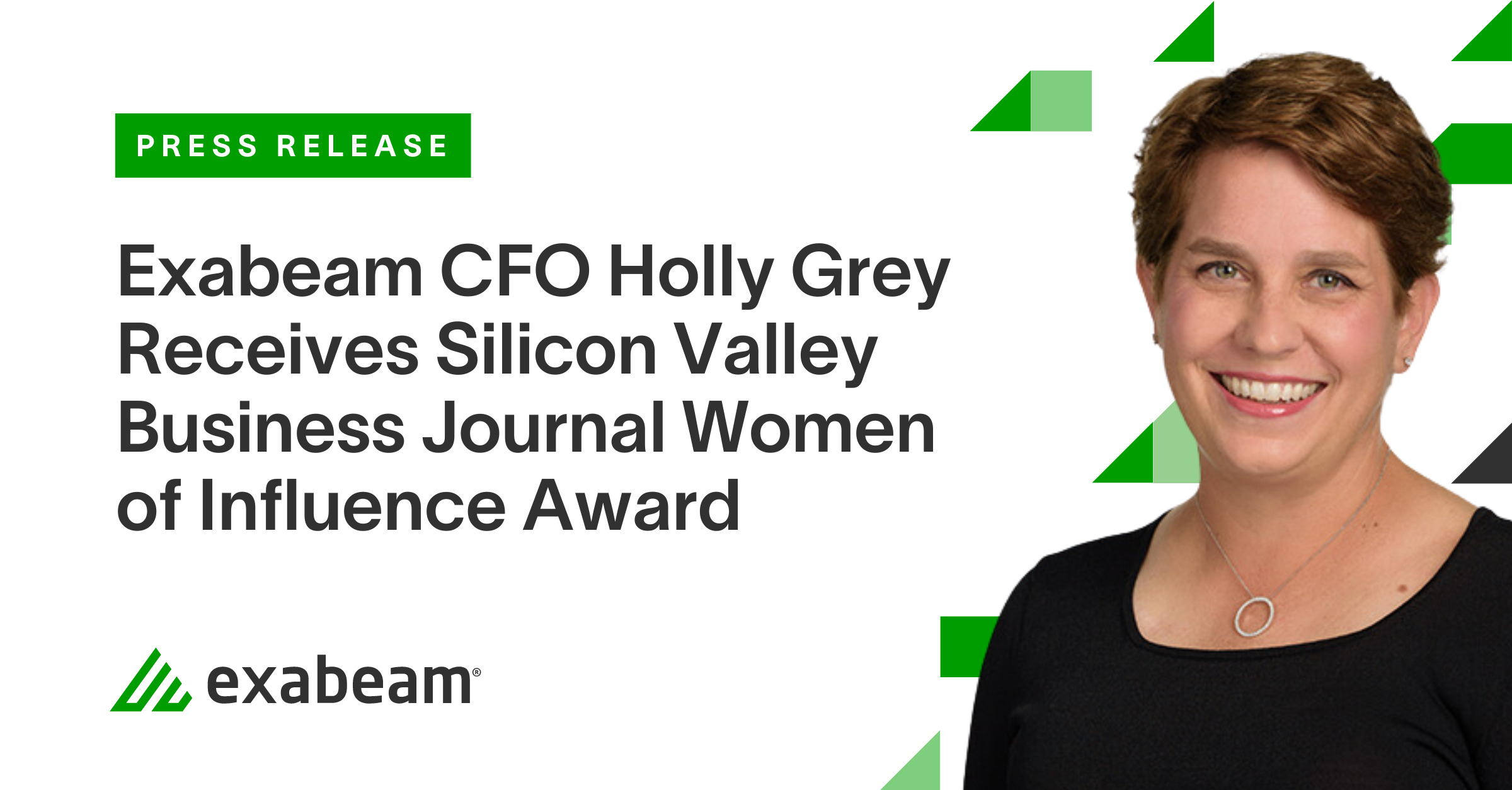 Exabeam CFO Holly Grey Receives Silicon Valley Business Journal Women of Influence Award