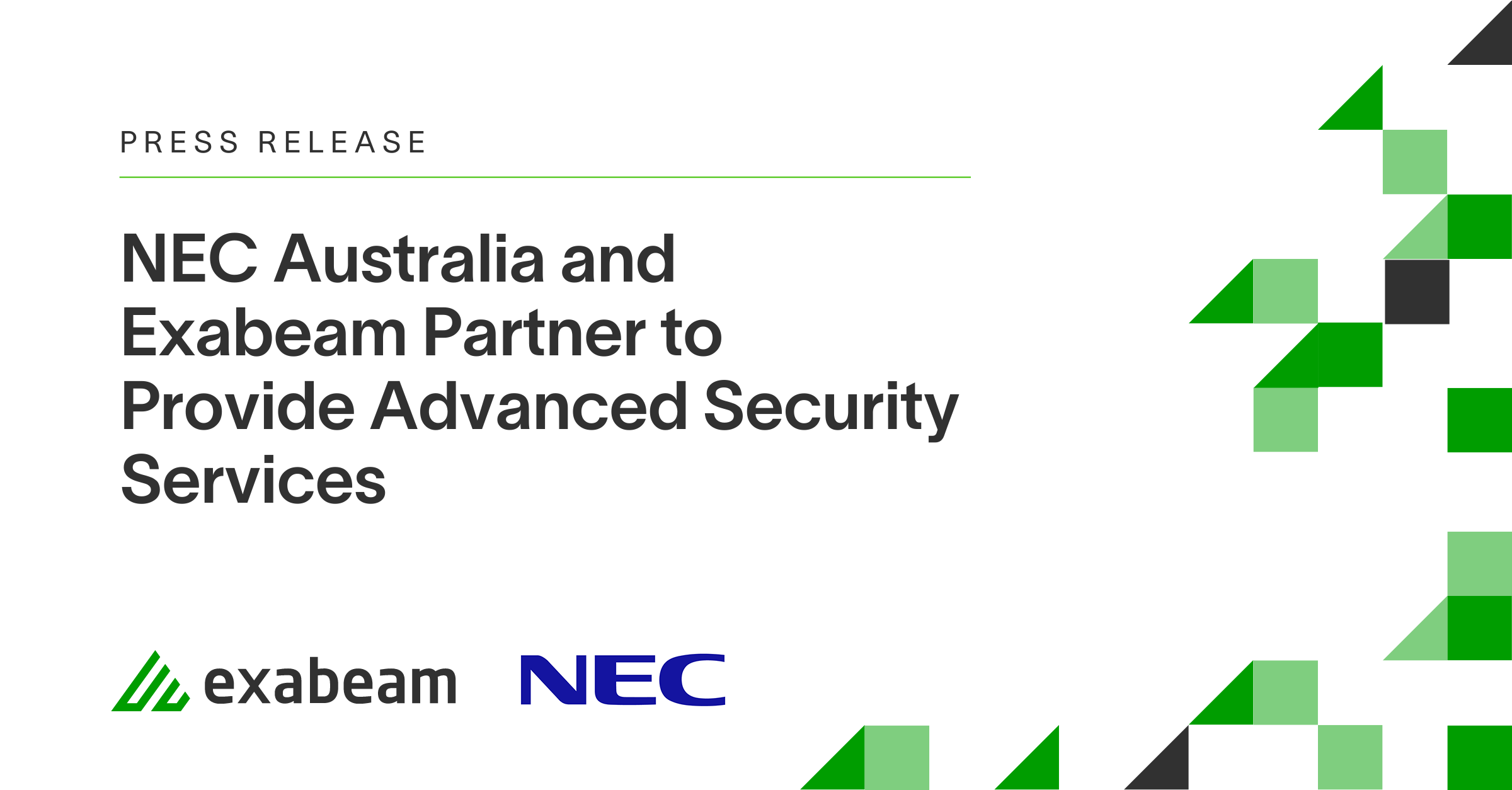 NEC Australia and Exabeam Partner to Provide Advanced Security Services