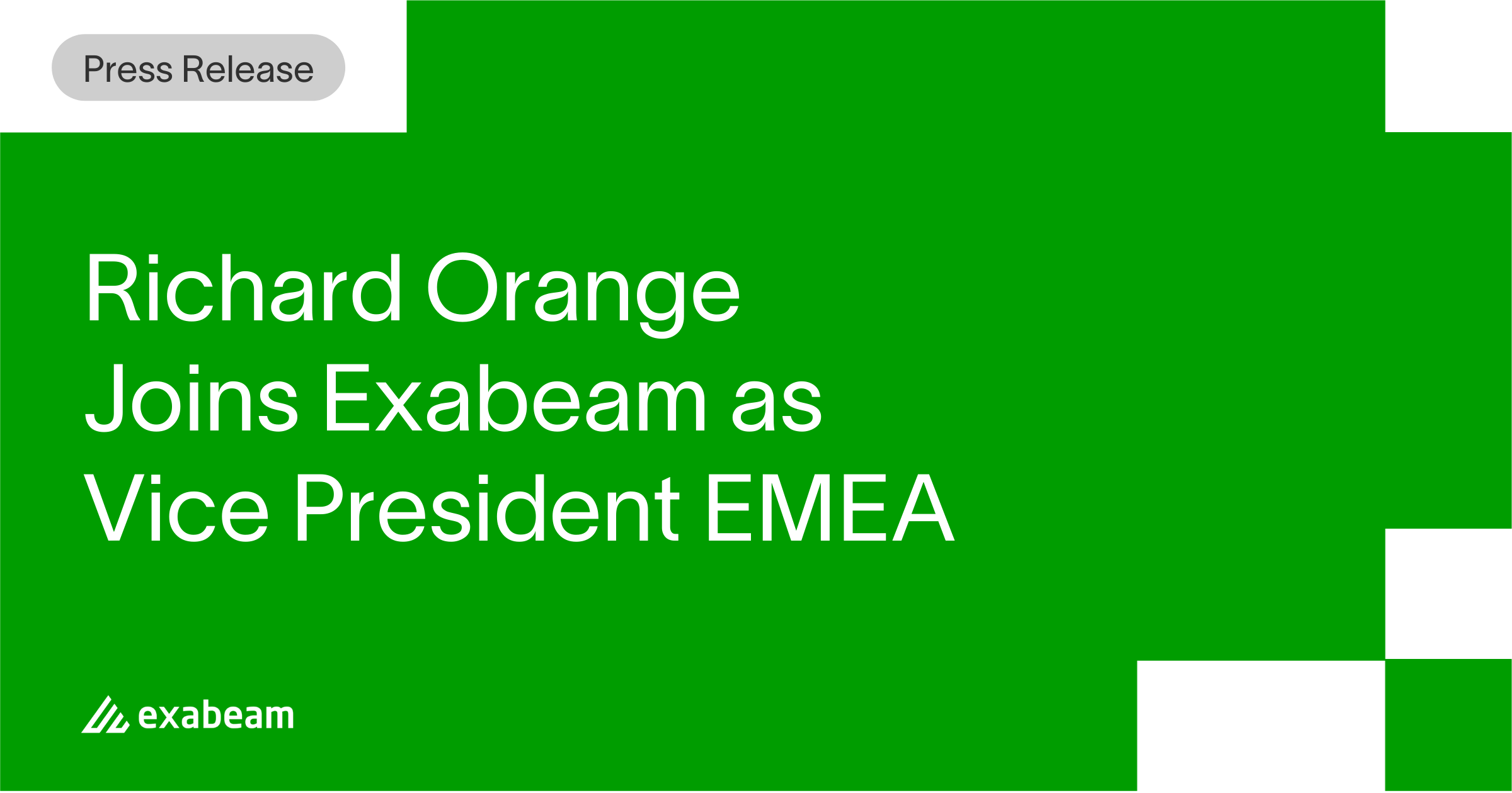 Richard Orange Joins Exabeam as Vice President EMEA