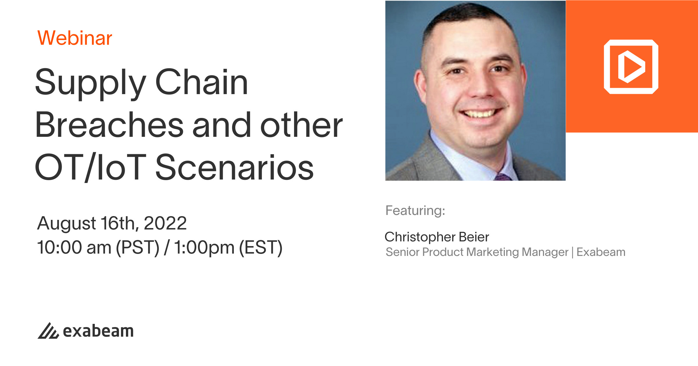 Supply Chain Breaches and other OT/IoT Scenarios
