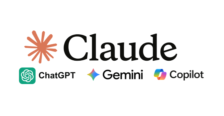Claude, ChatGPT, Gemini, Copilot
